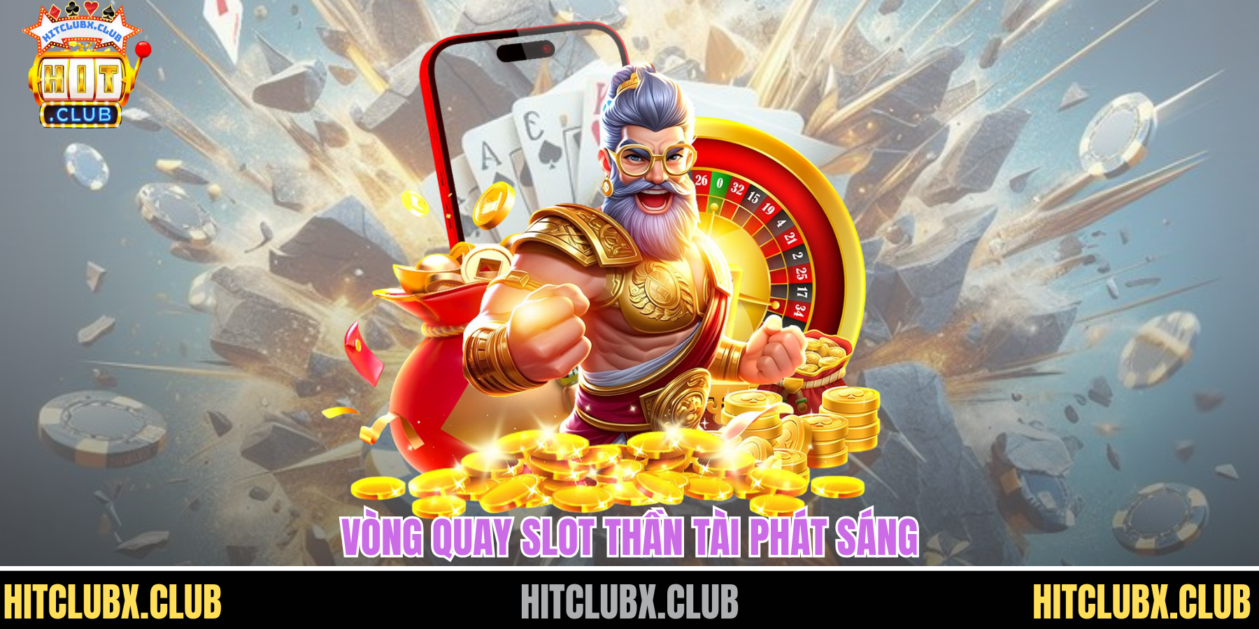 Vòng quay slot thần tài phát sáng
